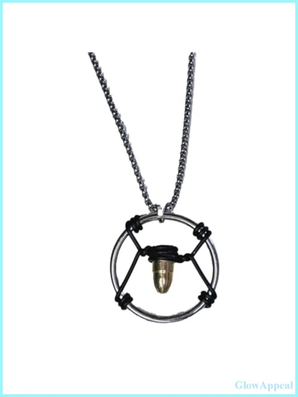 Cyber Bullet Necklace Cosplay Retro Punk Pendant Choker Jewelry Costume